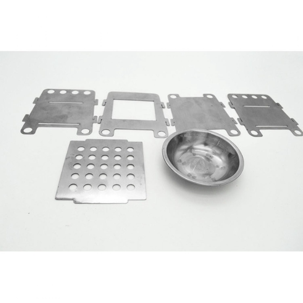 LIXADA Stainless Steel Penahan Angin Kompor Camping Outdoor - HWL-02