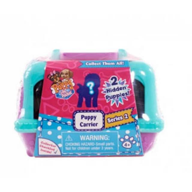 Puppy in my pocket Blindpack carrier with 2 random puppies inside