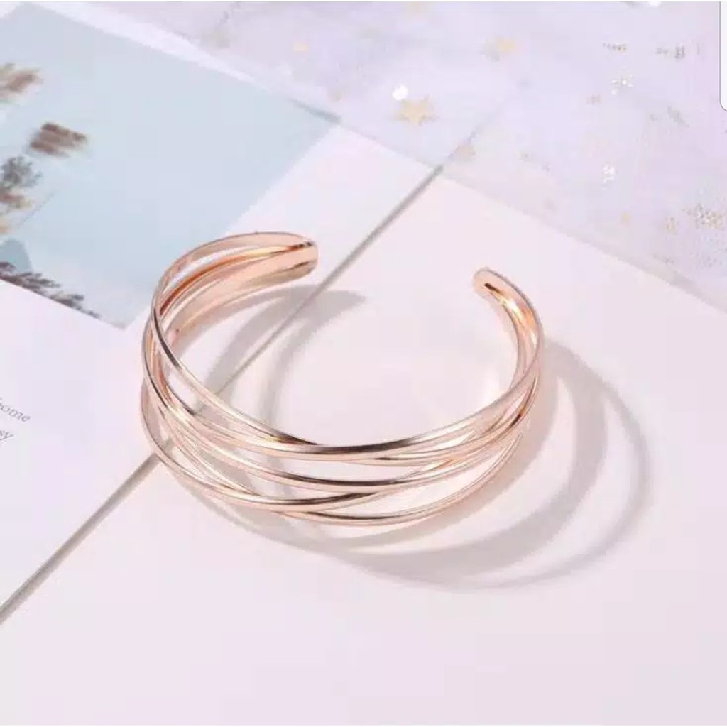 GELANG TANGAN UNIK WANITA MURAH / GELANG TANGAN FASHION KOREA TITANIUM