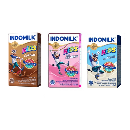 

[ISI 3 PCS] Indomilk Kids Susu UHT 115ml Susu Siap Minum