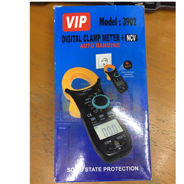 Tang ampere VIP 3902 digital clamp meter + thermometer