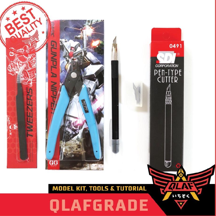 

Gunpla Tool Set A Pinset / Tweezer , Nipper , Pen Cutter ..