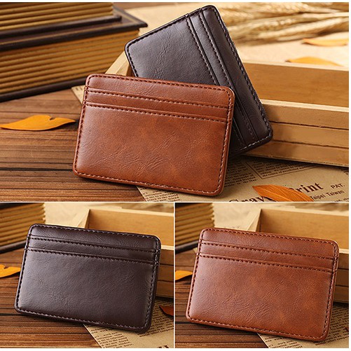 Dompet Sulap money clip / Magic Wallet Leather Money Clip