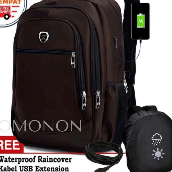 idQ6c6B-- Tas Polo Power Tas Ransel Asli USB Tas Kantor Pria Tas Ransel Laptop USB - Tas polo anak T