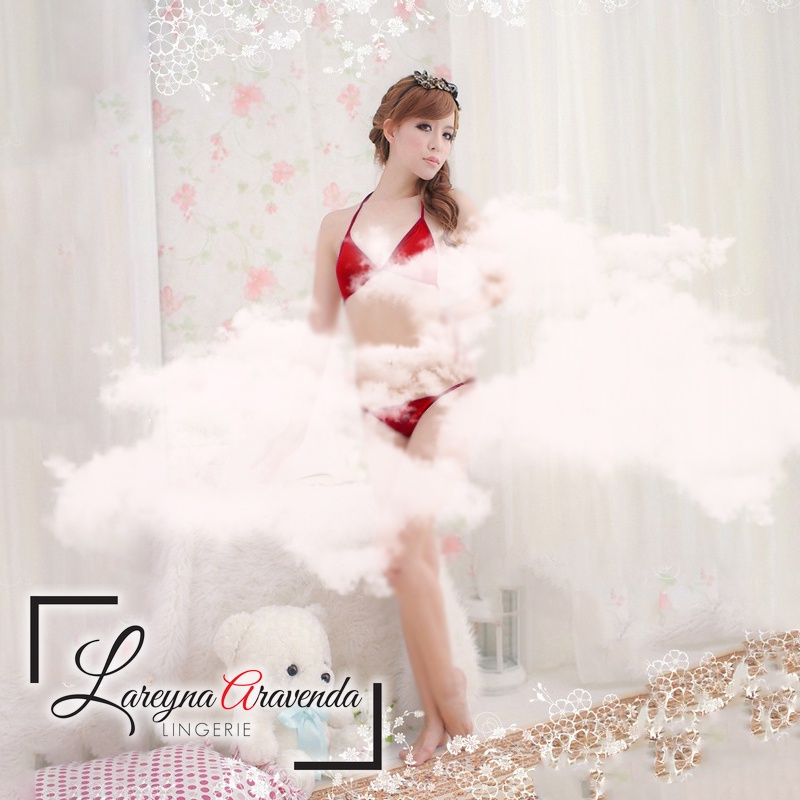 [Ready Jakarta] Set Bra Sexy Lingerie + G String Bahan Satin LG157