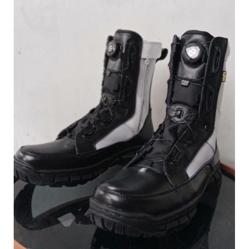 SEPATU PDL TALI PUTAR PROVOST TNi TRAV BOA (REFLIKA) KULIT ASLI MERK SPARTA