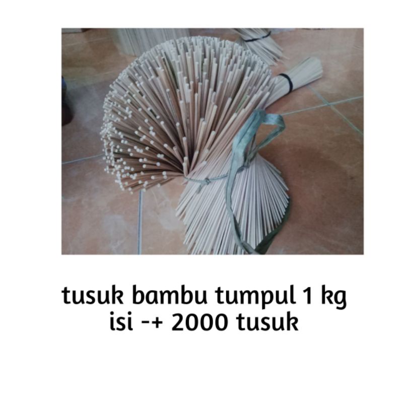 Tusuk bambu tumpul 1 kg murah