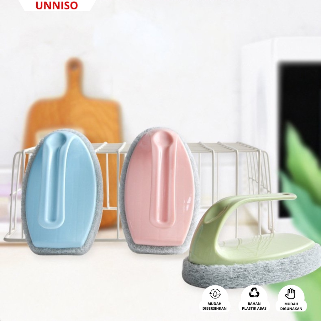 UNNISO - Sikat Spons Handle Cuci Piring Wastafel SPC04