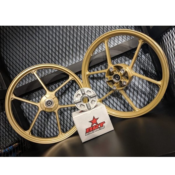 Velg BRT FIZR Ring 17 160/185 Gold Plus Tutup Tromol
