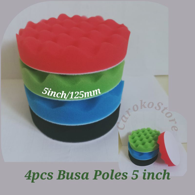 Busa Poles 5 inch 4pcs wax compound polish