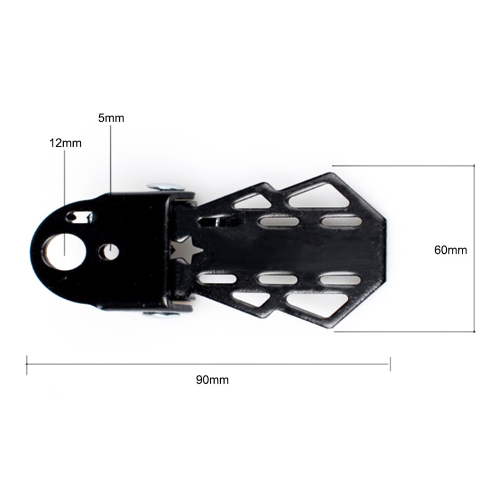 QUINTON Bicycle Accessories Rear Seat Cycling Bicycle Foot Pegs Bike Pedals Bicycle Parts Metal Black MTB Bike Folding 1 Pair Footrests/Multicolor