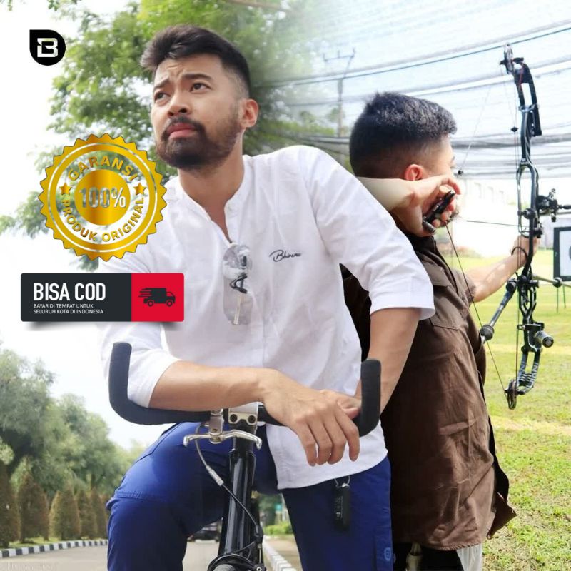 BHIRAMA Koko Utsman 3/4 White Big Size 4XL 5XL