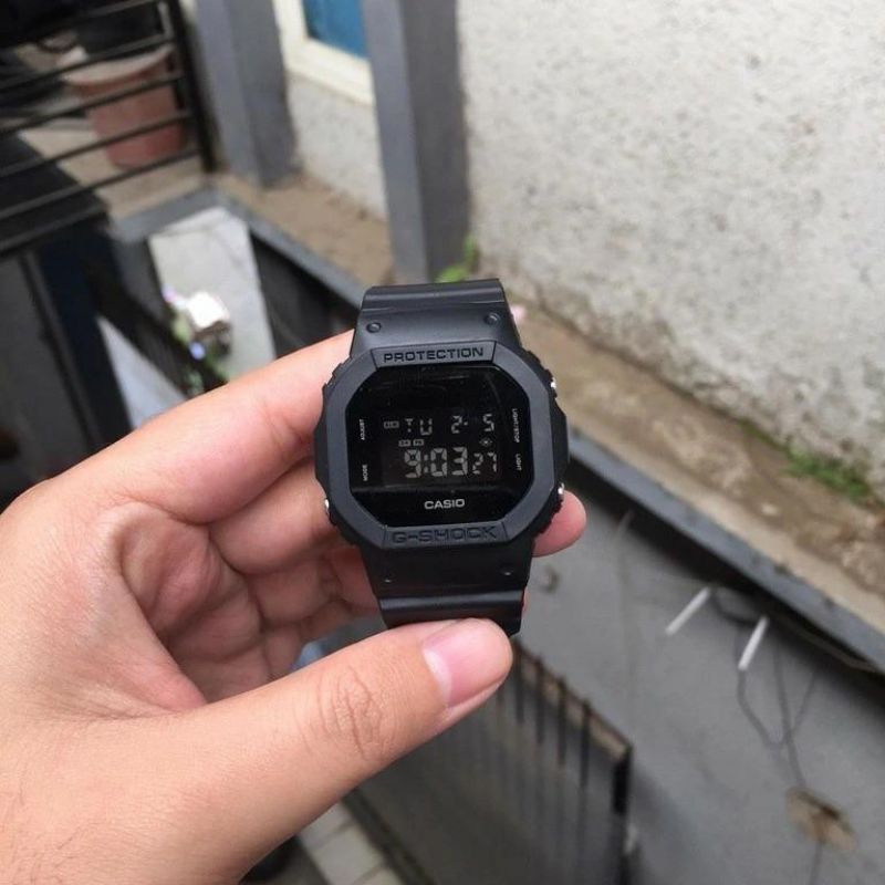 JAM TANGAN GSHOCK UNISEX PREMIUM ANTI AIR FULL BLACK