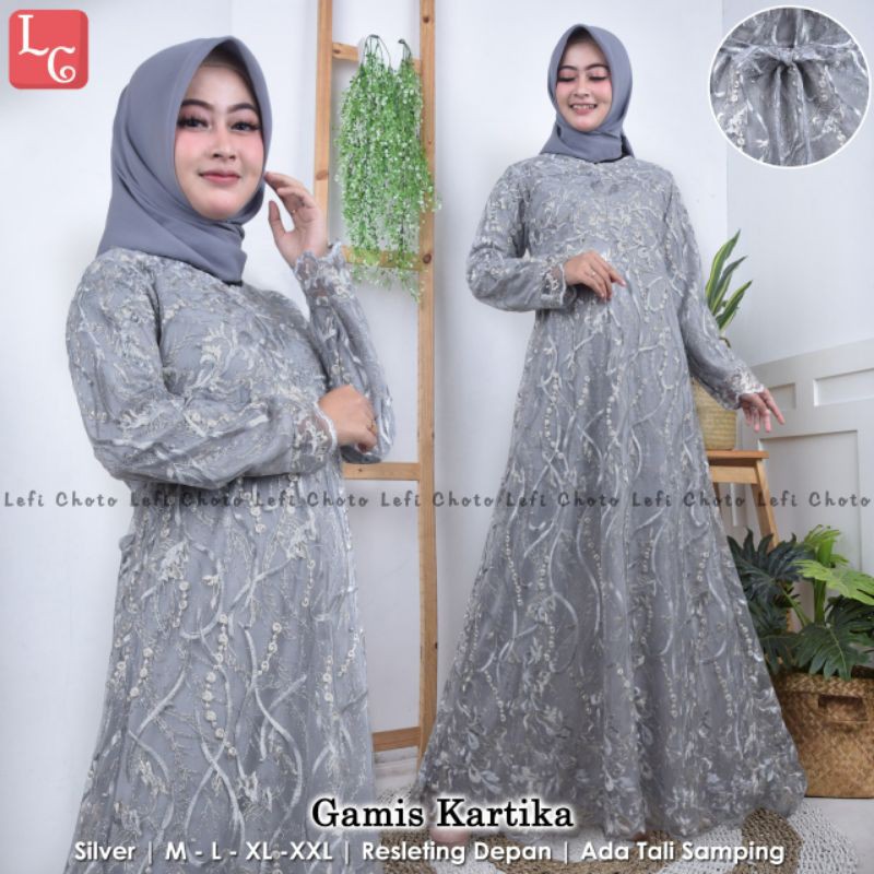 FASHION WANITA | GAMIS TULLE KARTIKA | GAMIS PESTA | BY LC