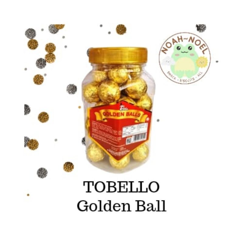 

NN - TOBELLO GOLDEN BALL 240gr Bola Cokelat Mini Toples Coklat Anak Coklat Bola