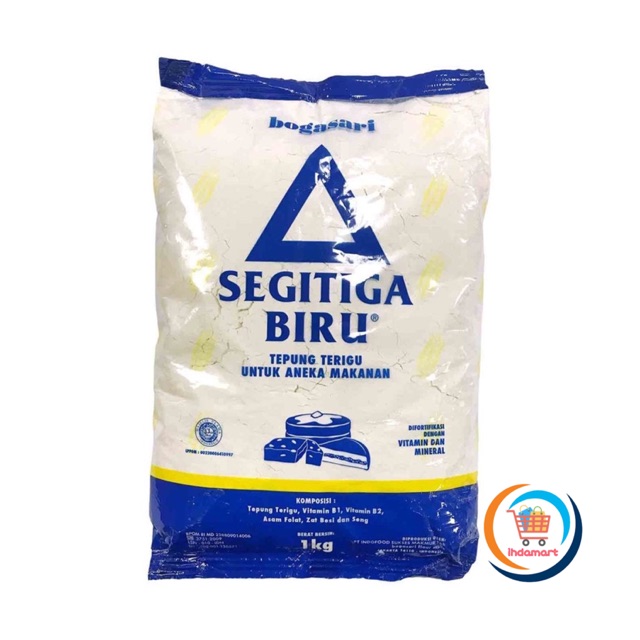 Tepung Terigu Segitiga Biru Bogasari 1 kg