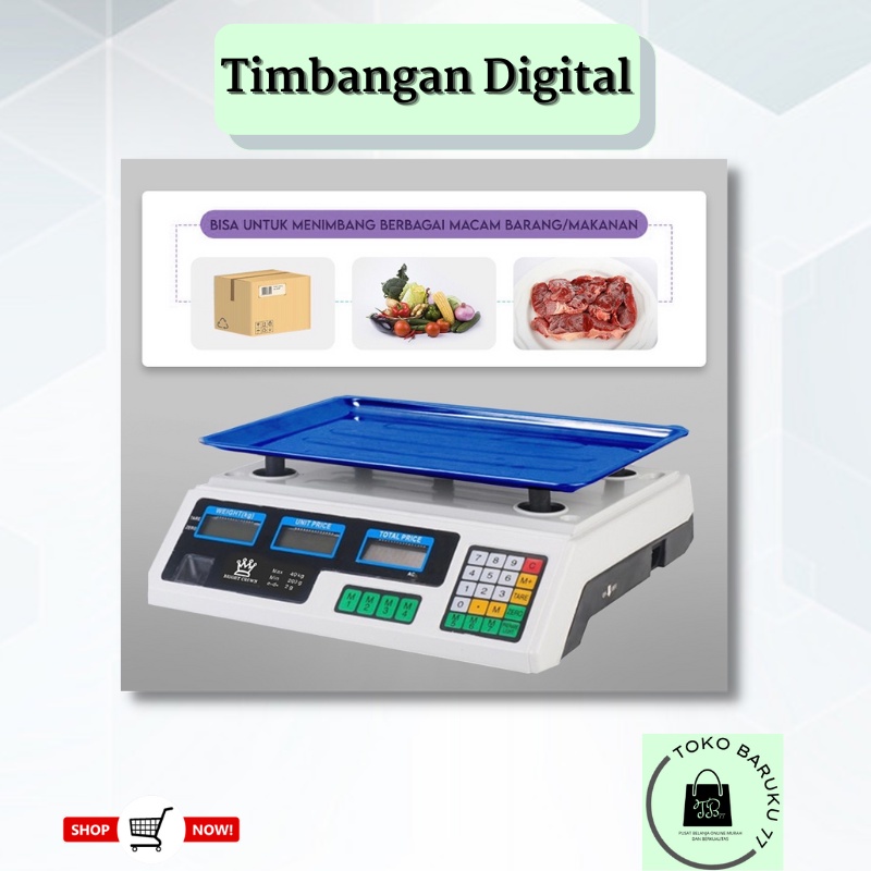 (KEYA) Timbangan Buah 40kg/Timbangan Serbaguna/Digital Computing Scale _40 KG_