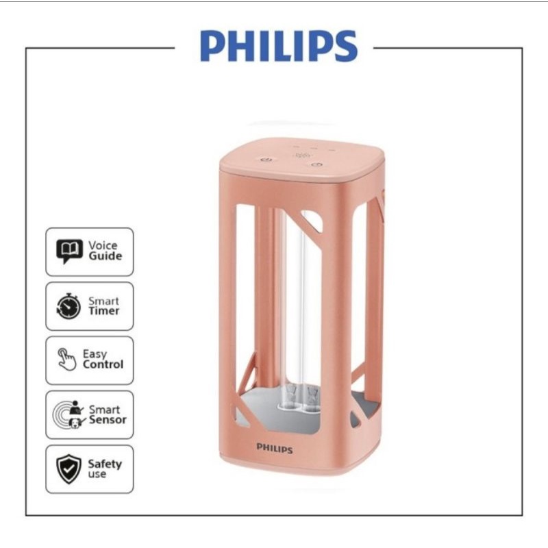 Philips UVC desk lamp. anti bakteri kuman portable. murah habiskan stok Rose Gold