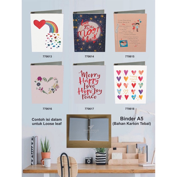 

Binder A5 / Binder Note A5 / Love / Set 2957