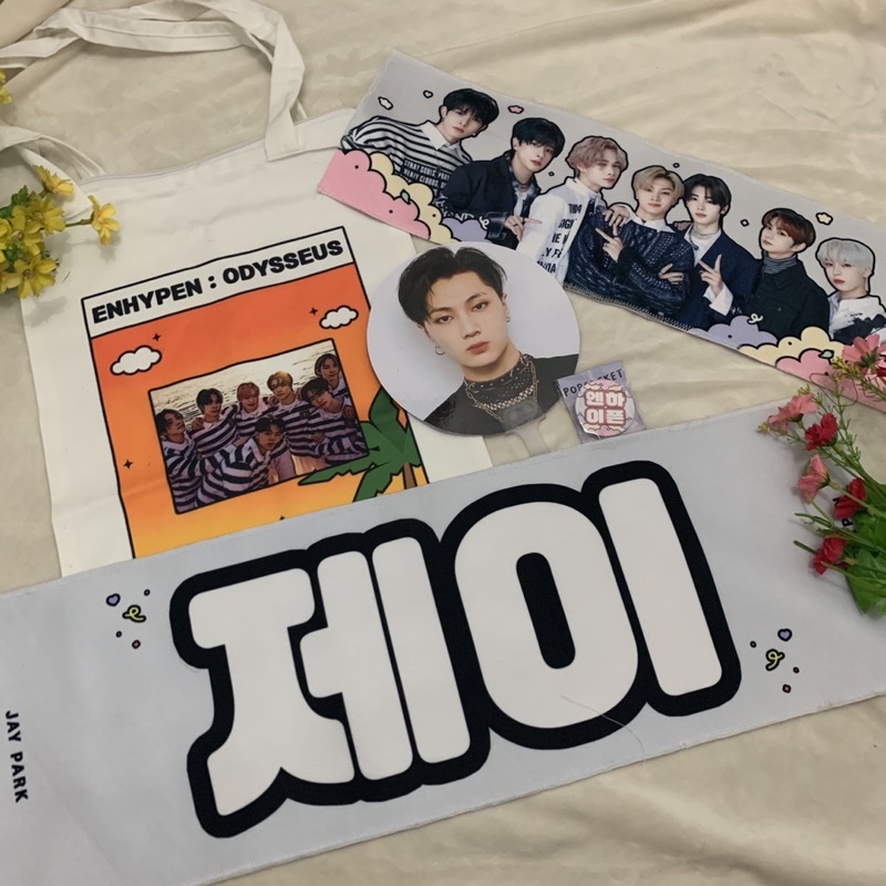 [ READY ] ENHYPEN JAY FANKIT SLOGAN TOTEBAG FAN