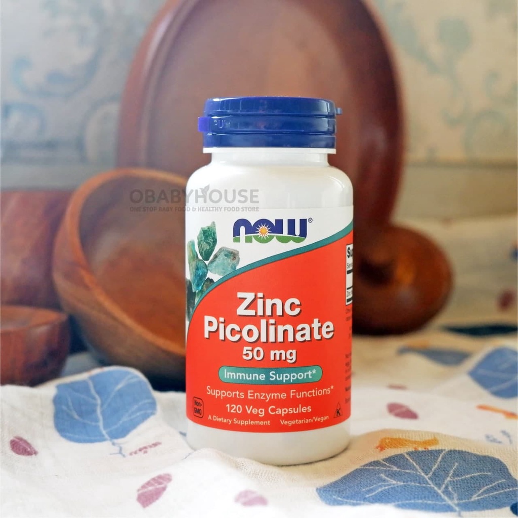 Now Foods Zinc Picolinate 50 mg 120 Veg Capsules