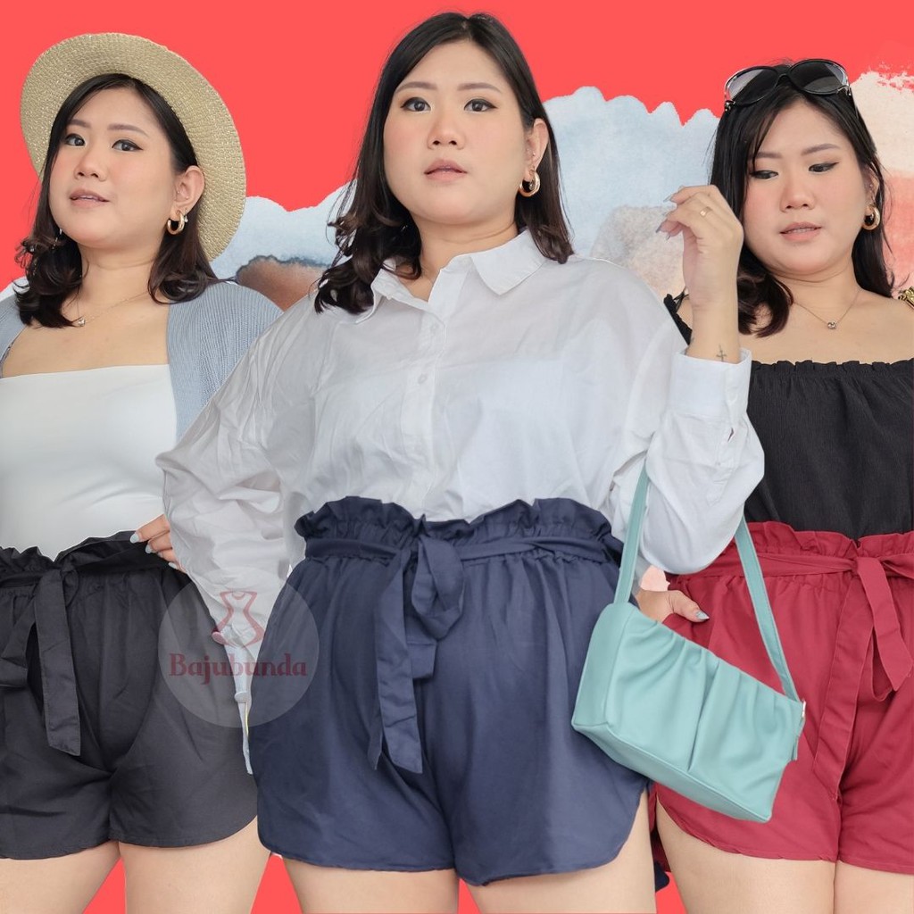 HOTPANTS JUMBO WANITA / CELANA WANITA BIG SIZE / CELANA PENDEK JUMBO / BEBE