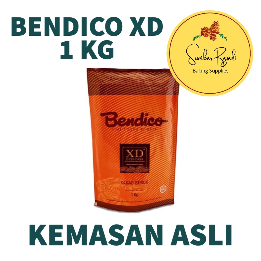 

Bendico XD Extra Dark Cocoa Powder Coklat Bubuk Kemasan Asli Pabrik 1 Kg UNTUK ROTI, CAKE, PUDDING