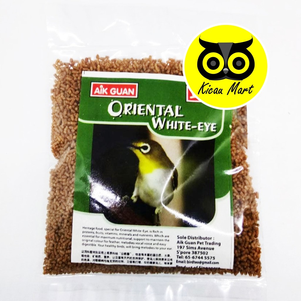 PAKAN AIK GUAN ORIENTAL WHITE EYE MAKANAN HARIAN LOMBA BURUNG PLECI VOER PUR PELLET PAIGUIR