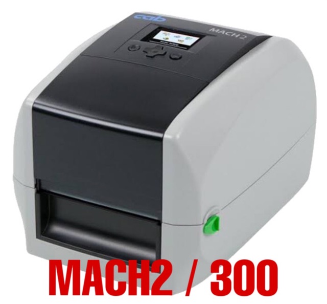 CAB MACH2/300 THERMAL TRANSFER RIBBON BARCODE LABEL PRINTER 300DPI