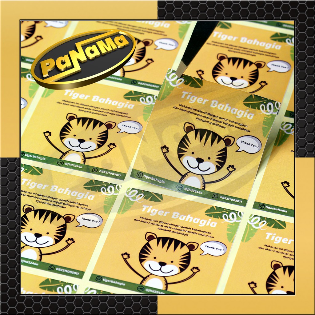 Print & Cut Sticker Chromo A3+, Cetak Kiss Cut Stiker Label Kromo / Cromo Murah Bagus, Bandung-6