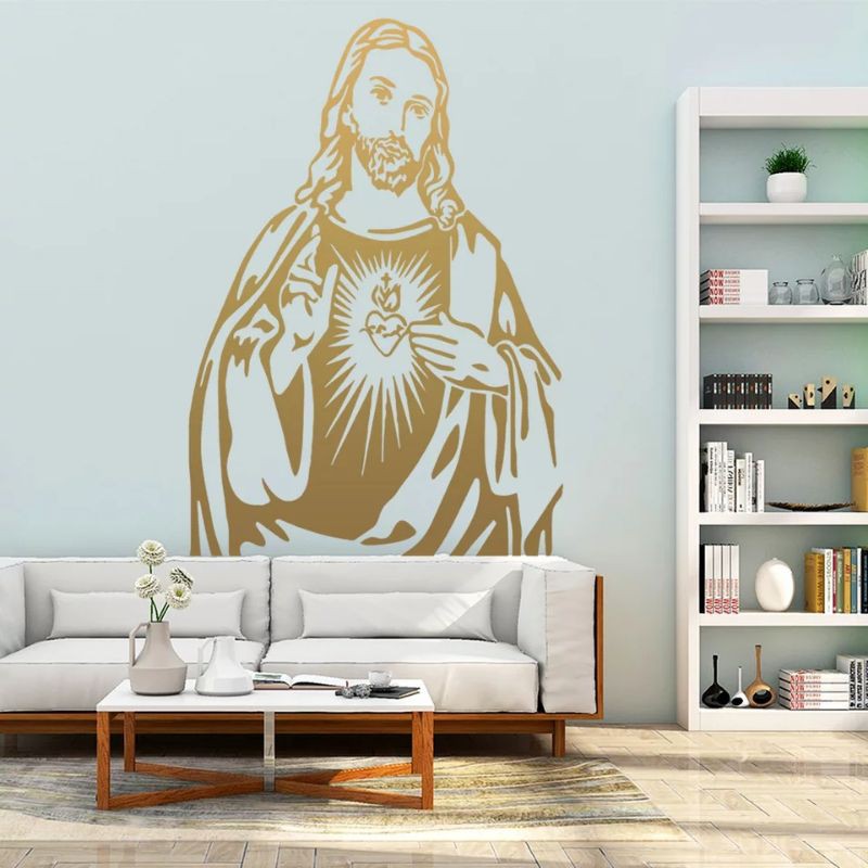 STIKER DINDING TUHAN YESUS HIASAN DEKORASI DINDING CUSTOM WALL STICKER CUTTING DECALS VINYL KACA
