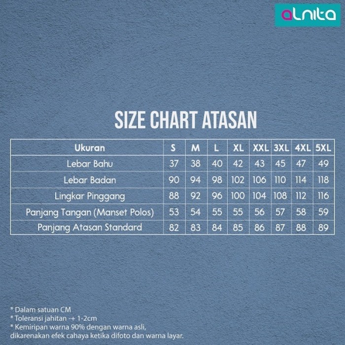 Alnita Tunik Lanika Bahan KAOS Baby Terry Atasan Muslimah Modis fashion wanita baju atasan perempuan