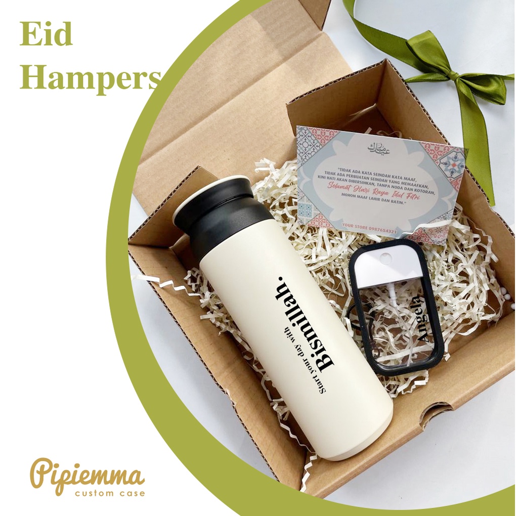 Hampers Lebaran Hari Raya Idul Fitri Paket Kado Bingkisan Parcel Tumbler Hand Sanitizer Set Hadiah