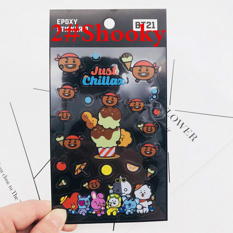  Bt21  Stiker  Dinding  KPOP Bahan PVC untuk Laptop Notebook 