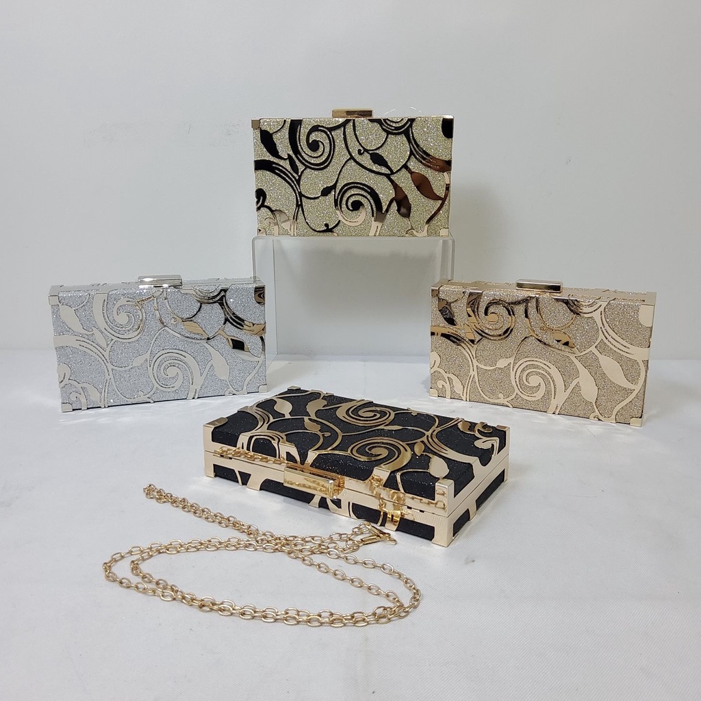 FARNELL - Model Baru! Clutch Farnell Tas Pesta Kondangan Wanita Diamond AL152 Cantik Elegan