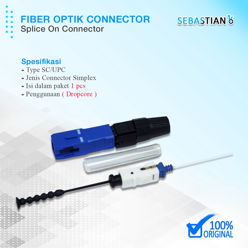 Jual Soc Fiber Optik Splice On Connector Fiber Optic Sc Upc Shopee