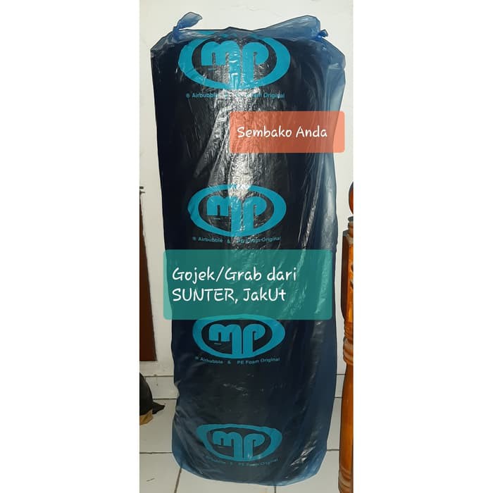 

Bubble Wrap Mulia Pack 50m x 125cm Premium Quality Hitam Black.