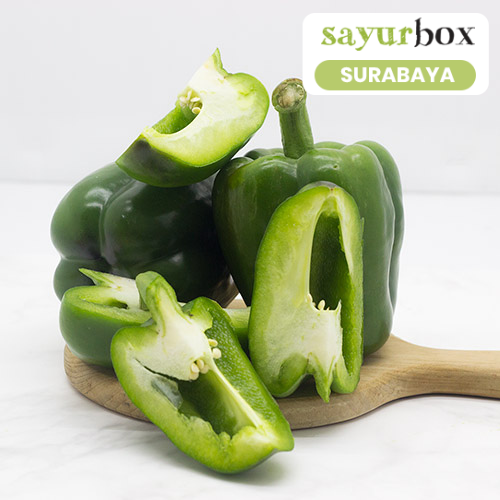 

Paprika Hijau Conventional 1 pcs (Sayurbox) - SURABAYA