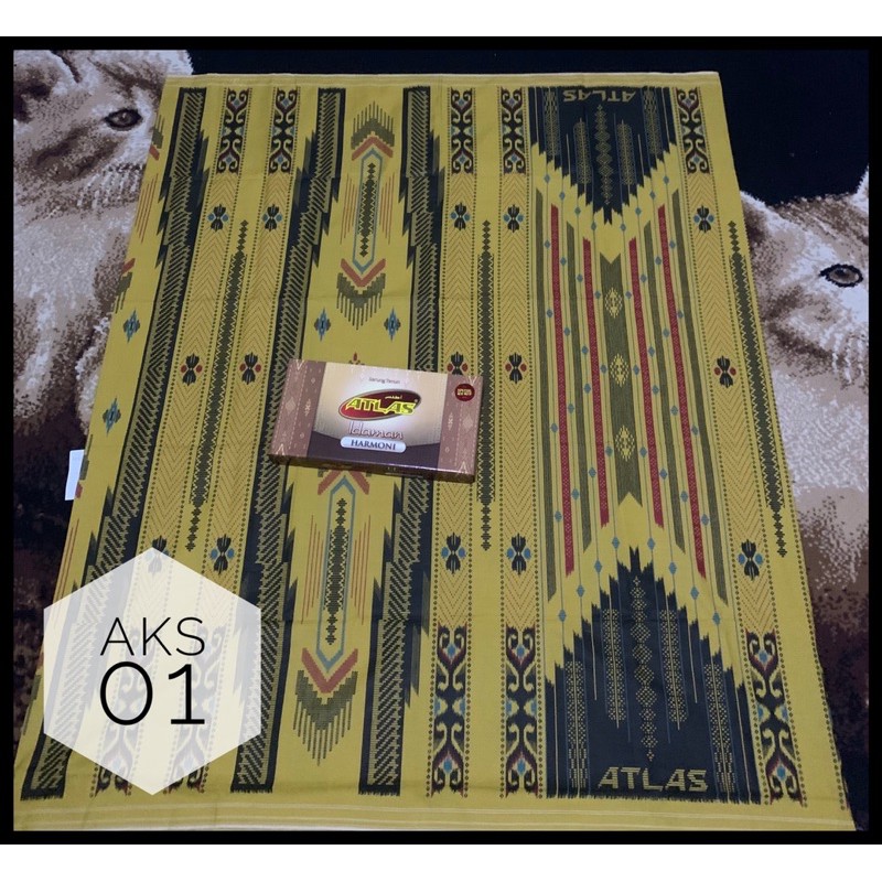 Sarung atlas idaman harmoni akasia/tabebuia/azalea/gardenia/mix motir terbaru