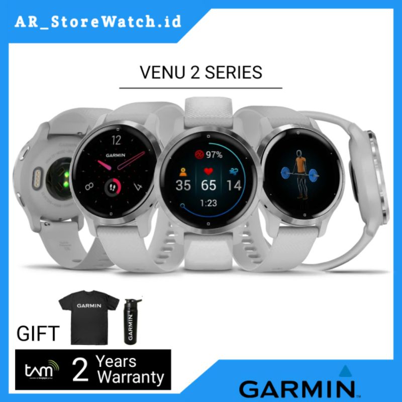 GARMIN Venu 2S / Venu 2 S Gray Jam Tangan Garmin GPS Smartwatch Original & Garansi Resmi 2 Tahun