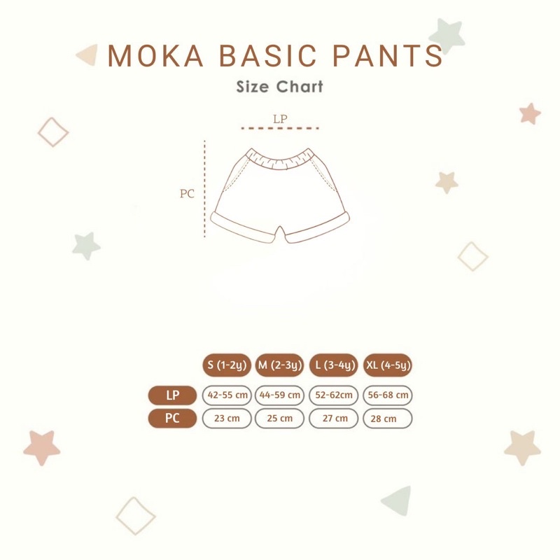 MOKA Chinos Pants Pendek / Celana Pendek Anak 1-5thn