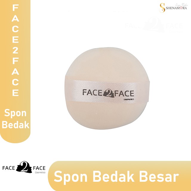 Face 2 Face Spon Muka / Spon Bedak Bulat Type Besar