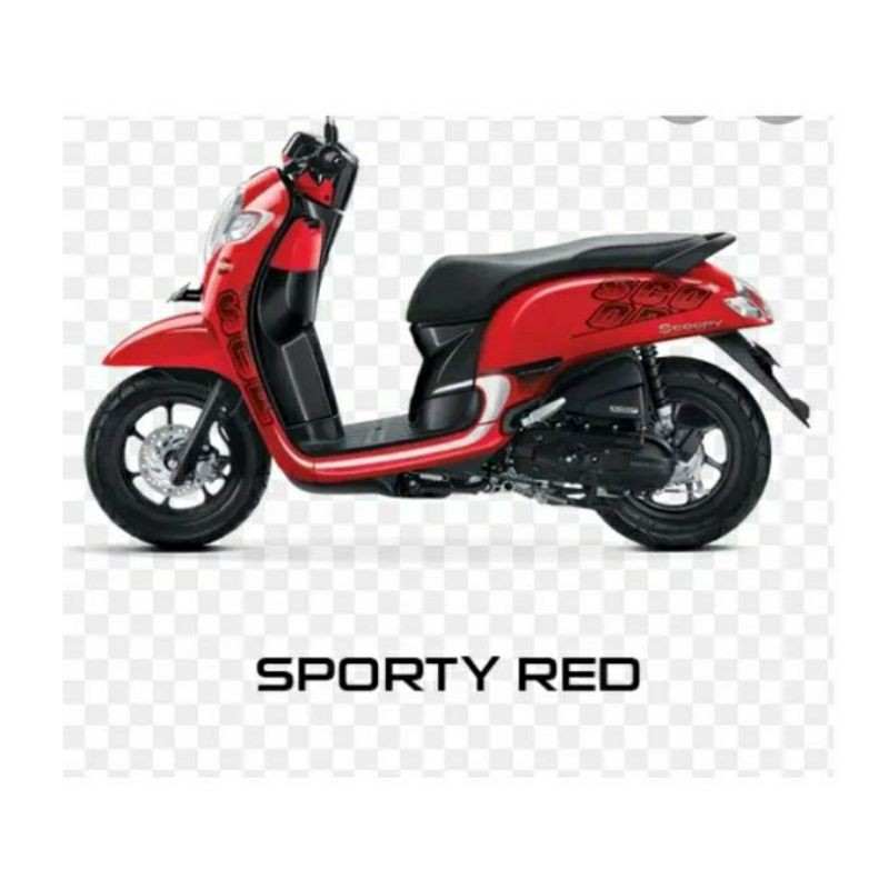 cover front panel tameng batok lampu depan Scoopy esp new K93 merah kilap