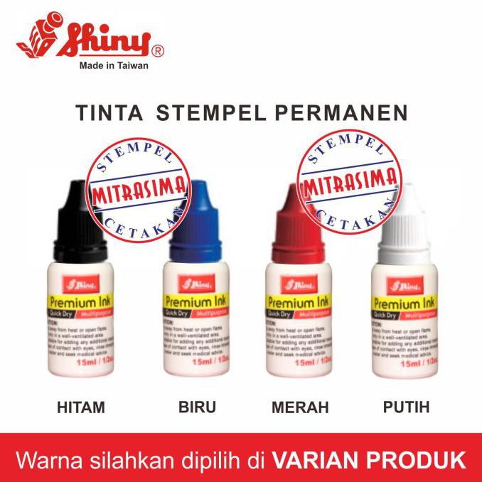 

Eklusif Tinta Permanen Merk Shiny - Hitam Bergaransi