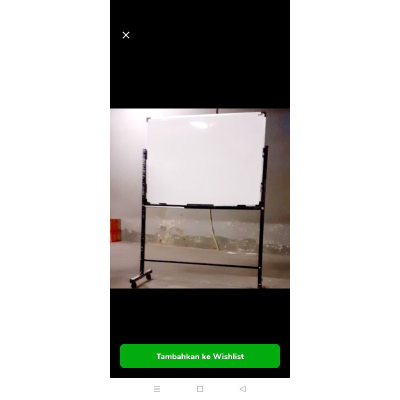 

Papan tulis white board uk 60x90 standing