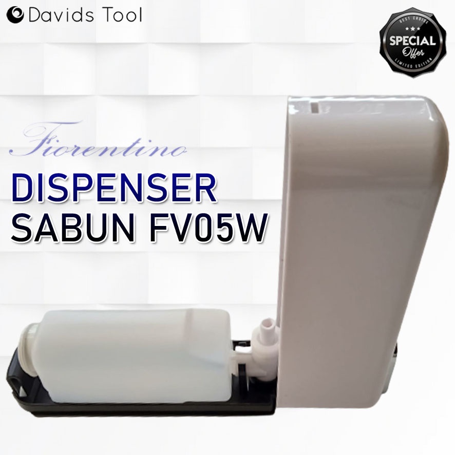 Soap Dispenser Tempat Sabun Cair Pump Dinding Tempel Mandi Shampo Sampo Cuci Fiorentino FV05