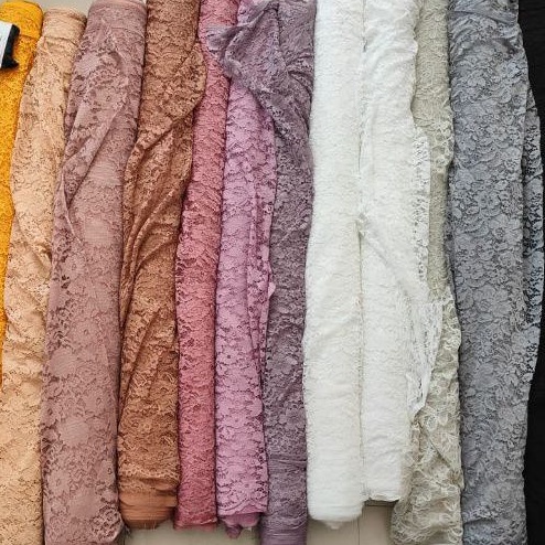 Kain Brokat Meteran Mewah murah