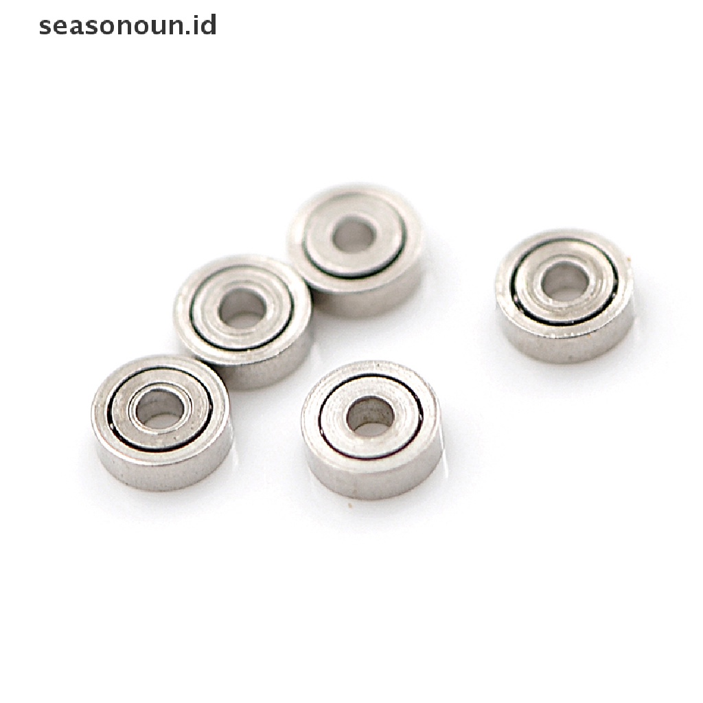 10 Pcs 681ZZ Miniatur Bola Bearings Mikro Bahan Metal Ukuran 1x3 X 1mm