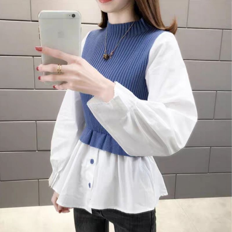 MDLV ~ 1155 KNIT CHARLOTT TOPS BLOUSE KOREA BLOUSE RAJUT LENGAN PANJANG BLOUSE IMPORT FASHION IMPORT