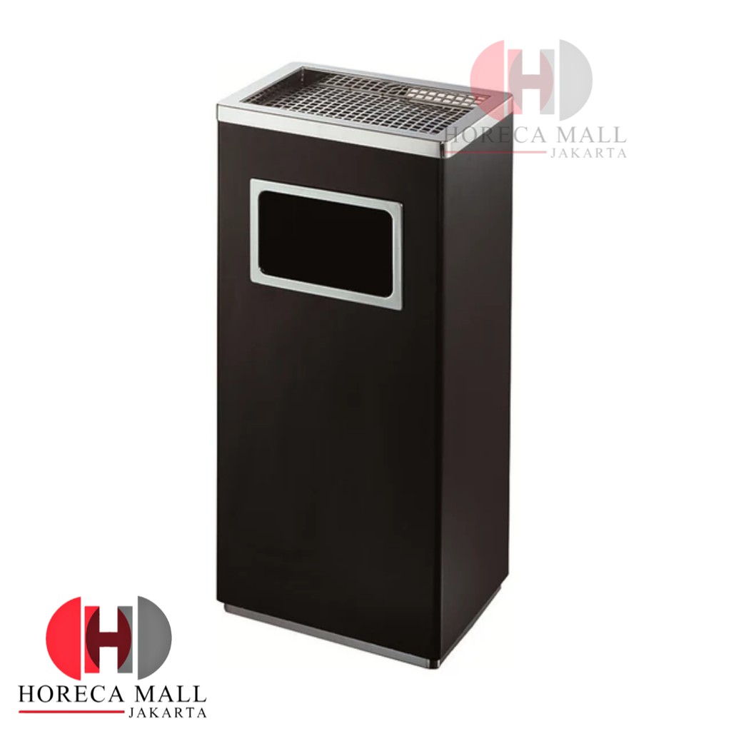 Tempat Tong Sampah Asbak Kotak Tinggi Cafe Hotel Stainless Steel 30LT